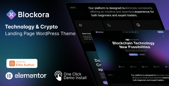 Blockora – Blockchain, Crypto Web3 Technology WordPress Theme