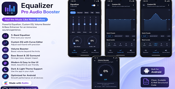 Bluetooth Booster EQ - Audio Equalizer Volume Enhancer App + AdMob