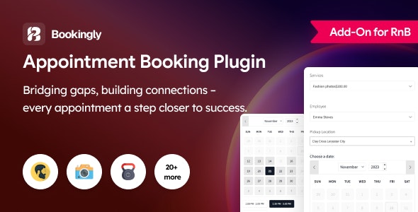 Bookingly - Appointment Booking Plugin For WooCommerce RnB Bookingly - Appointment Booking Plugin For WooCommerce RnB
