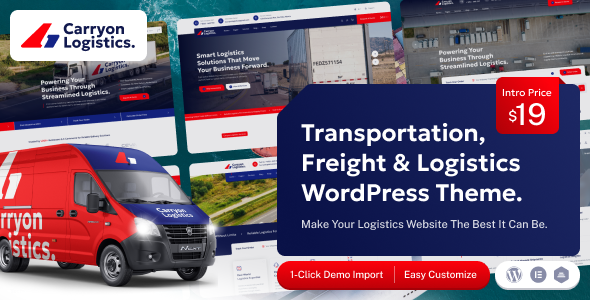 Carryon - Transportation Logistics WordPress Theme
