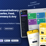 CartiGo – On-Demand Delivery eCommerce Flutter App | Customer, Store Rider Apps + Laravel