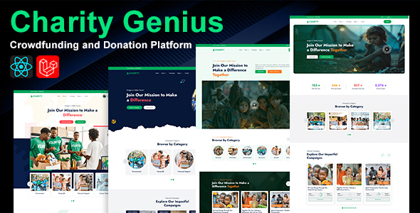 Charity Genius – Fundraising and Crowdfunding Platform Theme Addon Charity Genius – Fundraising and Crowdfunding Platform Theme Addon