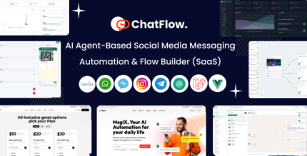 ChatFlow - AI Agent Based Social Media Messaging Automation Flow Builder SAAS