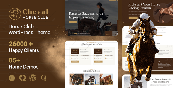 Cheval - Horse Club Equestrian WordPress Theme Cheval - Horse Club Equestrian WordPress Theme