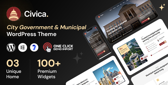 Civica - City Government Municipal WordPress Theme Civica - City Government Municipal WordPress Theme