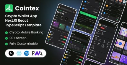 Cointex - Crypto Wallet Mobile TypeScript NextJS PWA
