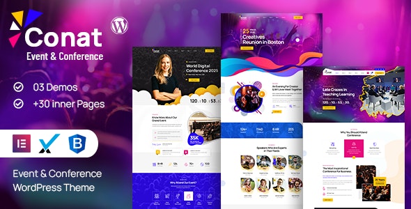 Conat | Event Conference WordPress Theme + RTL Ready