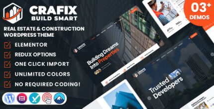 Crafix - Real Estate Construction WordPress Theme