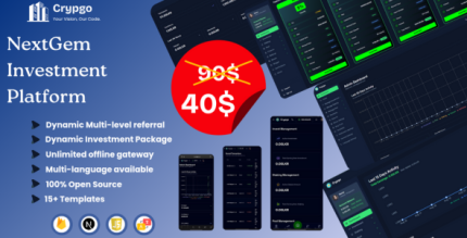 Crypgo – Professional Crypto Investment Script with MLM, Wallet Powerful Admin Panel