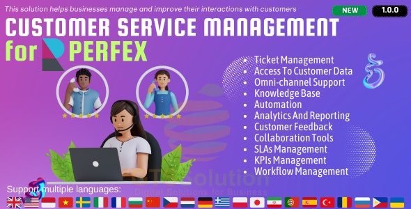 Customer Service Management module for Perfex CRM Customer Service Management module for Perfex CRM