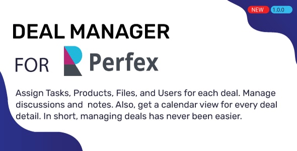 Deals Management for Perfex CRM Deals Management for Perfex CRM