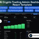 DefibotX – AI Crypto Trading Admin Dashboard React Template