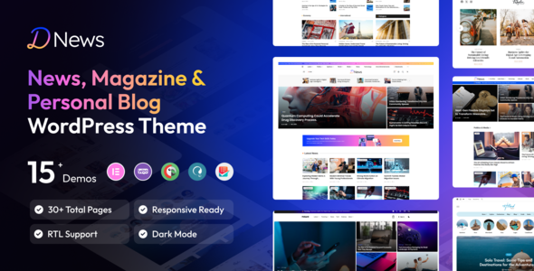 Dnews - News Magazine Newspaper WordPress Theme Dnews - News Magazine Newspaper WordPress Theme