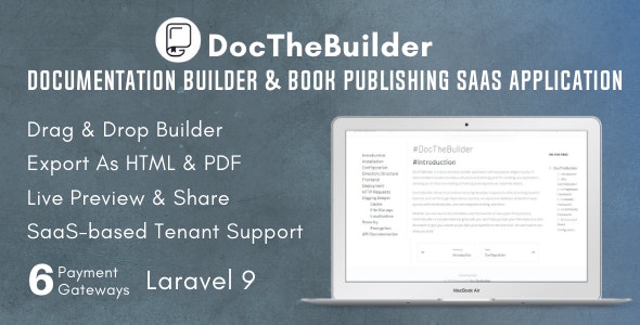 DocTheBuilder - Documentation Builder eBook Publishing SaaS Application DocTheBuilder - Documentation Builder eBook Publishing SaaS Application