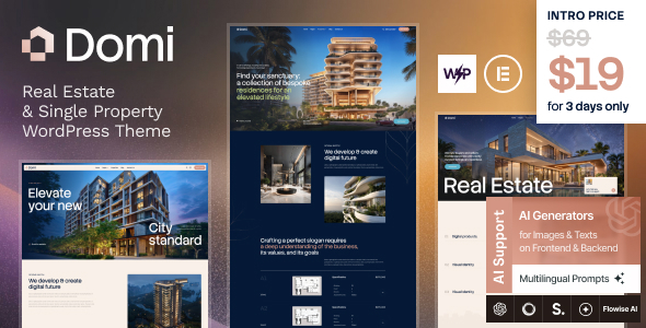 Domi - Real Estate Single Property WordPress Theme