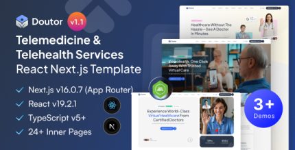 Doutor – React Nextjs Telemedicine Doctor Medical Template