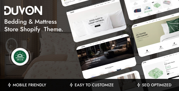 Duvon - Bedding Mattress Store Shopify Theme OS 2.0 Duvon - Bedding Mattress Store Shopify Theme OS 2.0