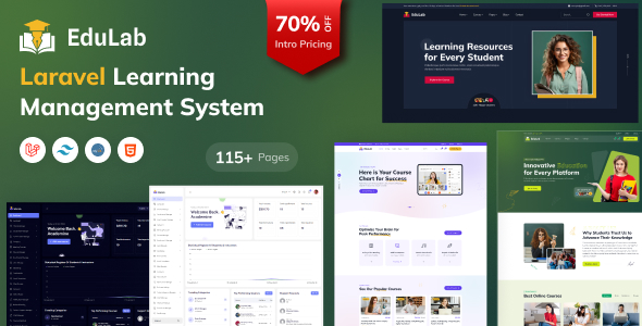 Edulab LMS - Laravel Learning Management System with Tailwind CSS Edulab LMS - Laravel Learning Management System with Tailwind CSS