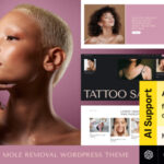 Esthetician - Skincare, Tattoo Mole Removal WordPress Theme