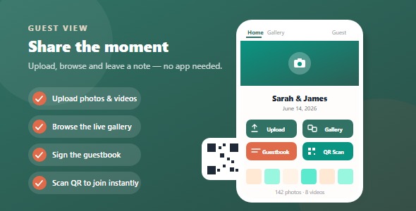 EventShare – Event Photo Sharing With Guestbook Slideshow