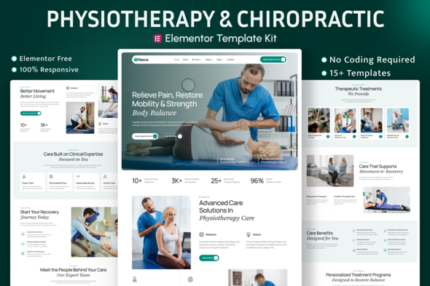 Flexra – Physiotherapy Chiropractic Elementor Template Kit