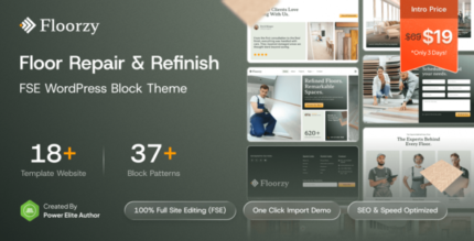 Floorzy – Floor Repair Refinish FSE WordPress Block Theme