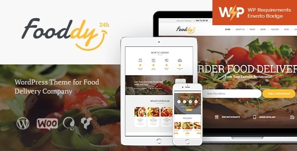 Fooddy 24/7 - Food Ordering Delivery WordPress Theme + Elementor + RTL Fooddy 24/7 - Food Ordering Delivery WordPress Theme + Elementor + RTL