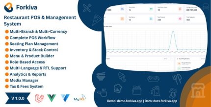 Forkiva – Restaurant POS Management System (Laravel + Vue.js)