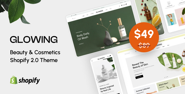 Glowing - Beauty Cosmetics Shopify 2.0 Theme Glowing - Beauty Cosmetics Shopify 2.0 Theme