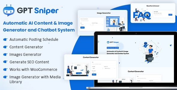 GPT Sniper - Automatic AI Content Generator and Chat GPT WordPress Plugin GPT Sniper - Automatic AI Content Generator and Chat GPT WordPress Plugin