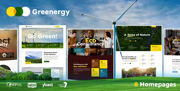 Greenergy - Ecology Environment Theme Greenergy - Ecology Environment Theme