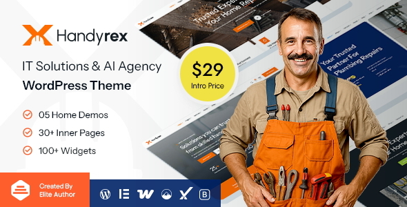 Handyrex - Handyman Services Repair WordPress Theme