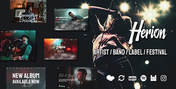 Herion - A WordPress Theme for the Music Industry Herion - A WordPress Theme for the Music Industry