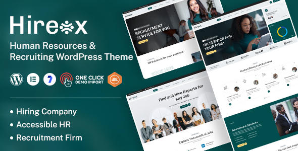 Hireox - Human Resources Recruiting WordPress Theme