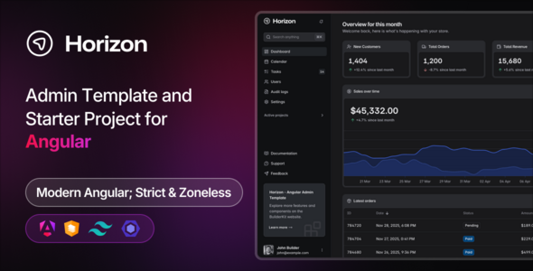 Horizon - Angular Admin Template Horizon - Angular Admin Template