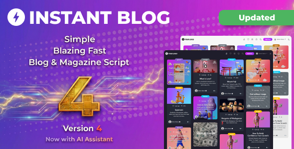 Instant Blog - Fast Simple Blog Php Script Instant Blog - Fast Simple Blog Php Script