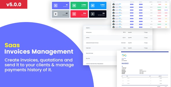 Invoice SaaS Management System - Accounting and Billing tool / Laravel Invoice Management Invoice SaaS Management System - Accounting and Billing tool / Laravel Invoice Management