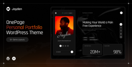 Jayden | Personal Portfolio WordPress Theme