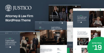 Justico – Attorney Law Firm WordPress Theme