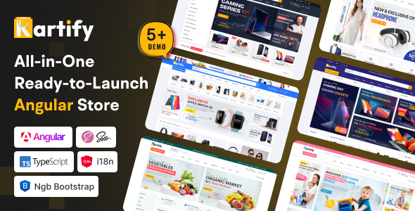Kartify - Responsive Angular 21 eCommerce + Admin Template Kartify - Responsive Angular 21 eCommerce + Admin Template