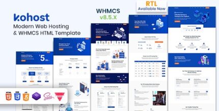 Kohost – Modern Web Hosting WHMCS Template