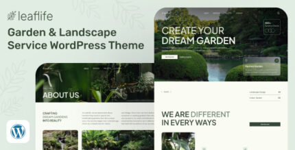 LeafLife - Garden Landscape Service WordPress Theme