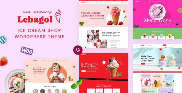 Lebagol - Ice Cream Shop WordPress Theme Lebagol - Ice Cream Shop WordPress Theme