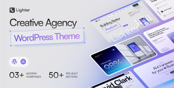 Lighter – Creative Agency Portfolio WordPress Theme Lighter – Creative Agency Portfolio WordPress Theme