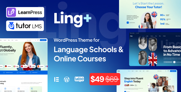 LingPlus - Language School Online Courses WordPress Theme LingPlus - Language School Online Courses WordPress Theme