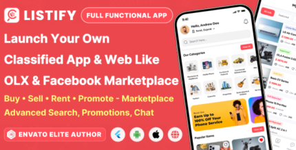 Listify – Buy Sell Classified Marketplace | Products Services | Short Videos | Android iOS Web