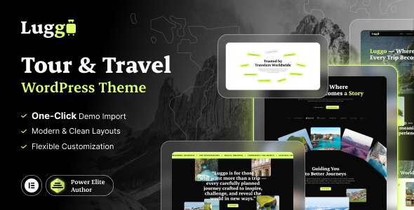 Luggo - Tour and Travel Agency WordPress Theme Luggo - Tour and Travel Agency WordPress Theme