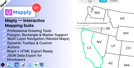 Maply – Interactive Image Map Builder with SVG Editor Next.js Script
