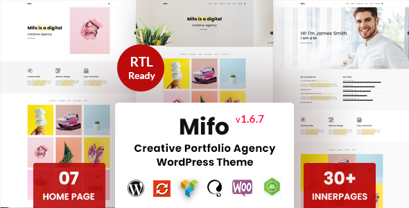Mifo - Creative Minimal Portfolio WordPress Theme Mifo - Creative Minimal Portfolio WordPress Theme