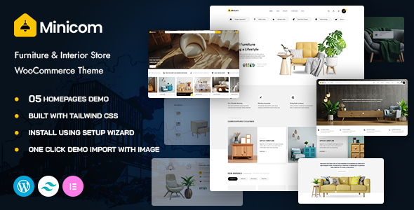 Minicom - Furniture Interior Store WooCommerce WordPress Theme Minicom - Furniture Interior Store WooCommerce WordPress Theme